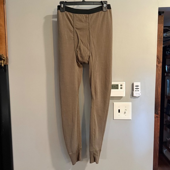Dufold XL Mens Thermal Underwear Pants Long Johns Base Layer Beige - Picture 1 of 8